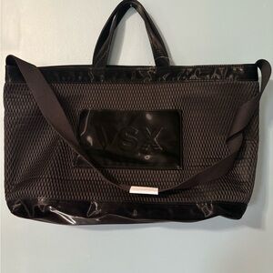 Victoria Secret Black Mesh Travel Bag
